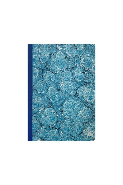 Bazen Defter Ebru Desenli Sırtı Bez Ciltli Defter No: AE16