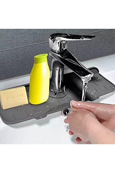 Yıldızan Lisinya303 Silicone Flexible Mat for Sink Faucet Handle Drip Catcher...