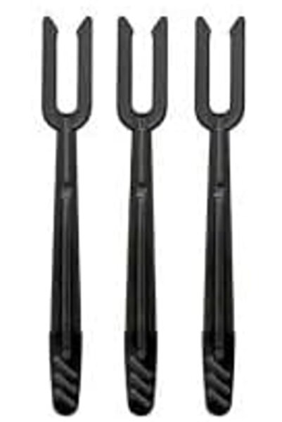 Nacario Nrcrioshop - Black Mini Toothpick Forks 100 Pieces 1201248