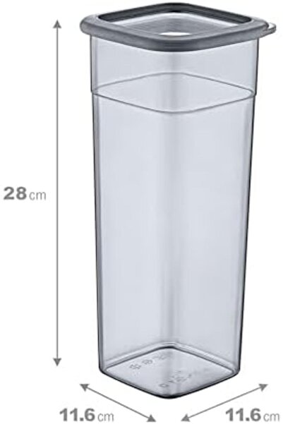 Nacario Nrcrioshop Set of 6 Skali Square Storage Containers 2140 ml 1201248