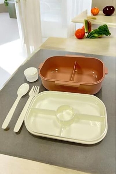 Nacario Nrcrioshop Compartmented Lunch Box with Spoon and Fork, Single Vp-943...