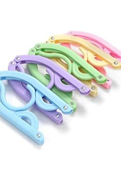 Yıldızan إسن شوب 5 قطع من شماعات الملابس السحرية المحمولة القابلة للطي للسفر ...