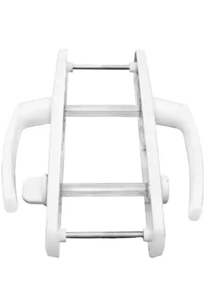 Nacario مقبض باب المرحاض من الألومنيوم باللون الأبيض من NrcrioShop، مقبض معدن...