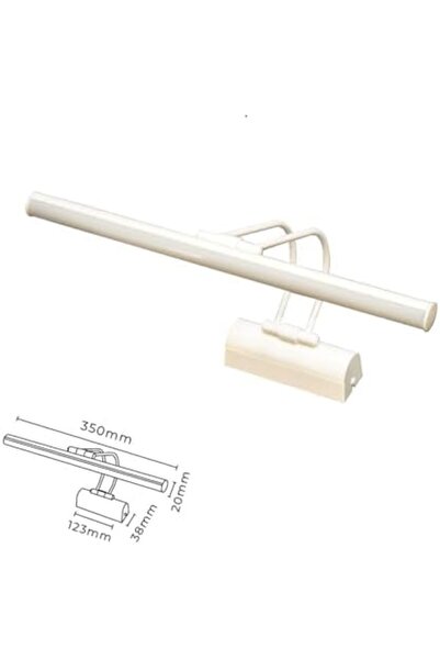 Nacario NrcrioShop مرآة حائط LED للحمام مع إضاءة نهارية 6 واط، مصباح حمام LED...