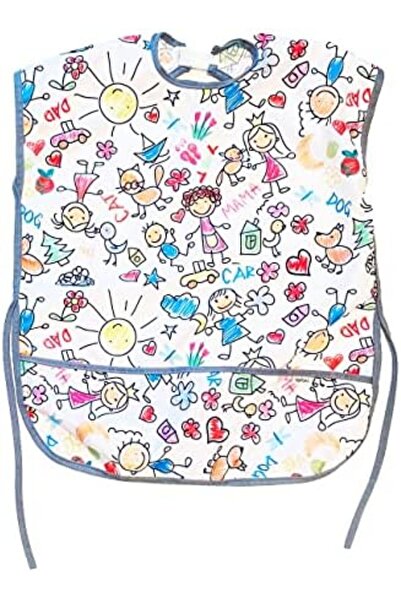 Nacario Nrcrioshop 3-6 Years Old, Short Sleeve Liquid-Proof Apron, Machine Wa...