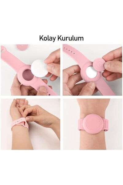 Yıldızan ynsstores Buff TagSafe Çocuk Bileklik Silikon AirTag Uyumlu Kılıf Sa...