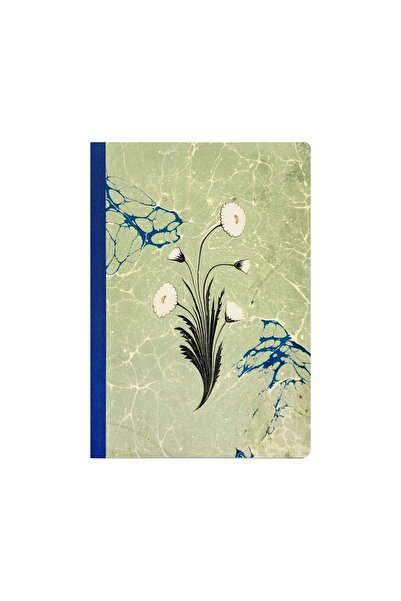 Bazen Defter Marbled Patterned Cloth-Bound Notebook No: Ae04