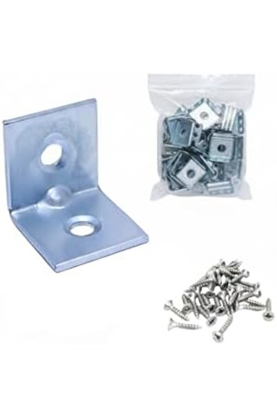 Nacario Nrcrioshop 25 Pieces, L Type Metal Corner Bracket, 16X16X16Mm, Screws...