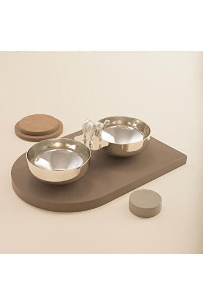 Nacario وعاء تقديم الوجبات الخفيفة الفضي المزدوج من نركريو شوب بتصميم غانيشا ...