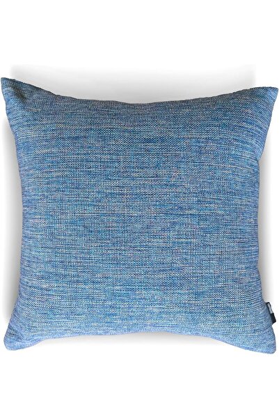 Nacario Nrcrioshop New York Blue Textured Plain Decorative Cushion Cover 45X4...