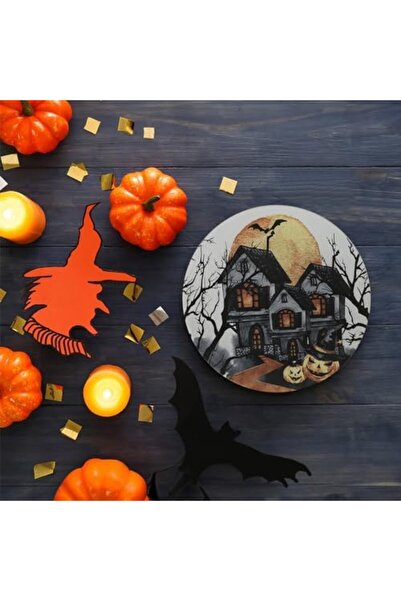 Yıldızan Esnshop Halloween Blue Serving Plate 26 cm 19952 1209132