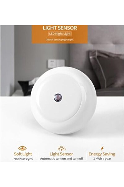 Yıldızan Newshpings Duvara Monte LED Gece Lambası, alacakaranlık sensörlü, 0....