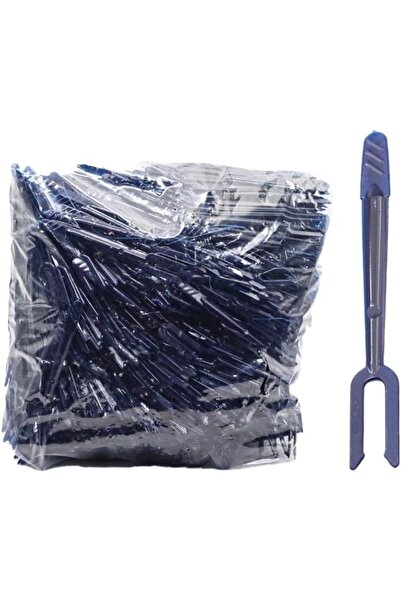 Nacario نركريوشوب - شوكة أسنان صغيرة زرقاء 100 قطعة 1201248