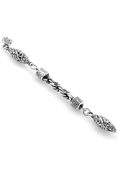 Nacario حبل معدني مقاوم للصدأ بتصميم رصاصي فضي اللون من NrcrioShop 1201248