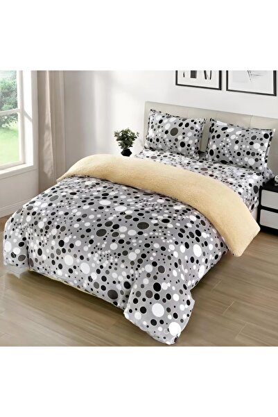 FAMILYDESIGN COCOLINO LINEN WITH FUR, 4 PIECES, FAMILY DESIGN