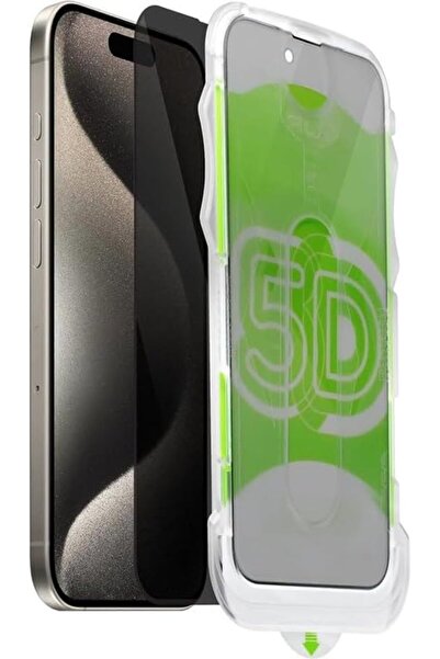 Nacario زجاج حماية للخصوصية من NrcrioShop متوافق مع 17 Pro Max، يلتصق تلقائيً...