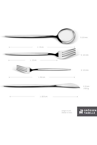 Nacario Nrcrioshop Apricot Faro 24 Piece 6 Person Fork Spoon Knife Boxed 1201248