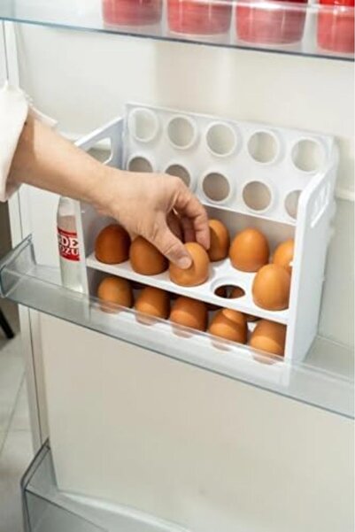 Nacario منظم بيض للثلاجة من نركريو شوب لايف، 3 طبقات و30 قسمًا، MIT1094 1201248