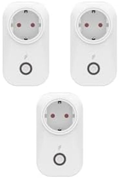 Nacario Nrcrioshop Smart Surge Protected Socket Set of 3 (16 Amper), Wifi, Re...