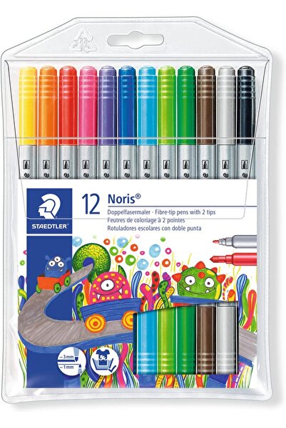 Nacario Nrcrioshop 320 Nwp12 Noris Clup Double-Ended Felt-Tip Pen 3.0 1.0 mm ...