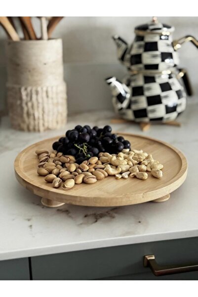 Nacario Nrcrioshop Vovo Standing Bamboo Presentation Board 28 cm Diameter 120...