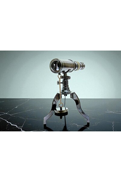 ozbience Şık Metal Tripod Teleskop, Masaüstü Antika Tarzı Gözlem Aleti