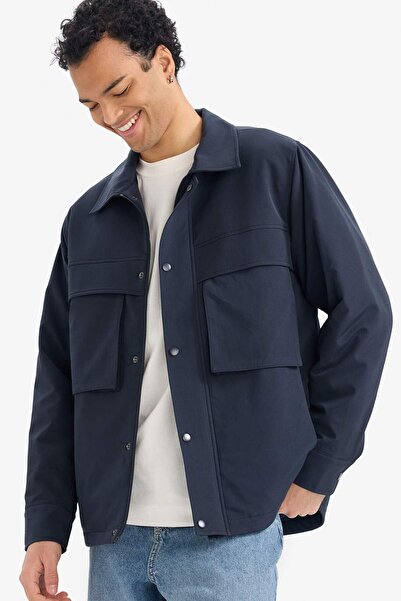 DeFacto Water Repellent Zippered Coat F8459Ax26Sp