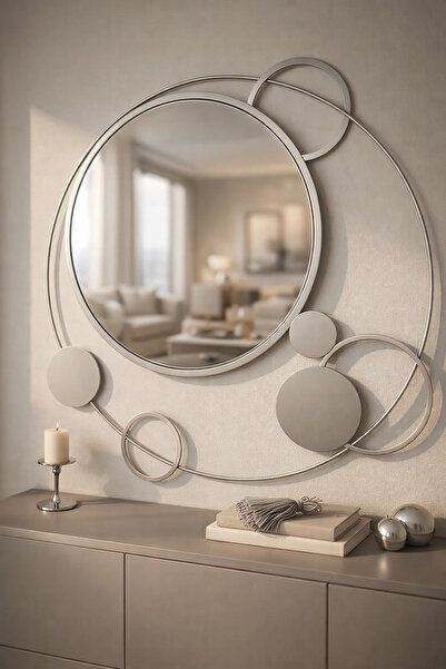 Wallover Design Glow Mat Gümüş Luxe Design – Özel Tasarım Modern Dekoratif Ay...