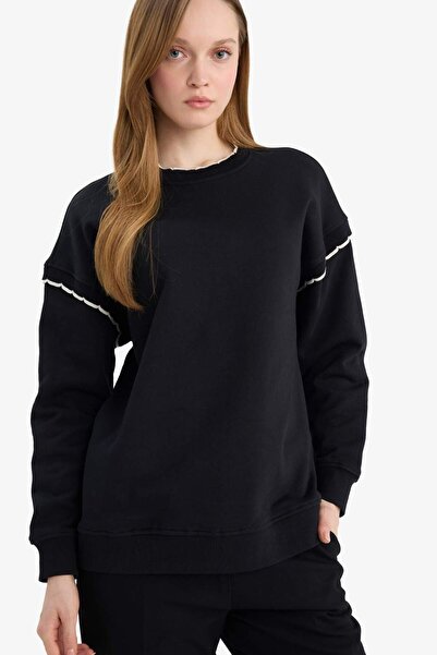 DeFacto Regular Fit Crew Neck Sweatshirt Tunic G9241Ax26Sp