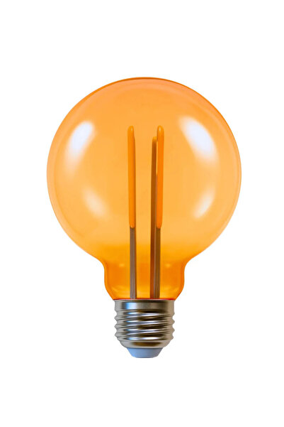3DreaMaker Kırılmaz Gövde G-95 Amber LED Flamanlı Dekoratif Ampül(2 Adet)