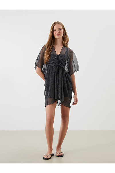 LC Waikiki Shawl Roba Collar Shiny Look Women's Kimono for Style Enthusiasts ...