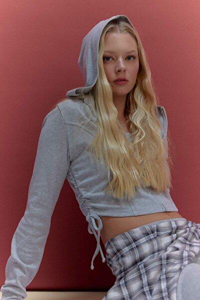 DeFacto Hooded Ribbed Cardigan G9425Ax26Sp