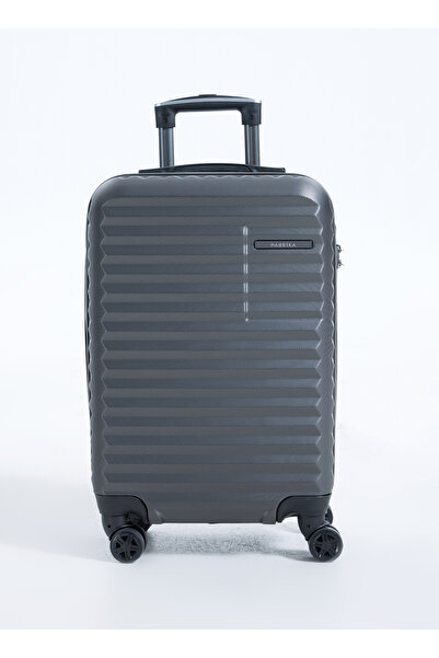 Fabrika Antrasit Çekçekli Sert Valiz 111 ABS KABİN BOY