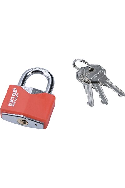 Extol Premium Lacăt metalic, 40 mm, EXTOL, 8857464, încuiabil fără cheie, 3 chei