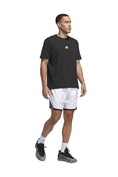 adidas JN0320 CRAZYLITE SHORT Beyaz Lastikli Bel Normal Düz Erkek Şort