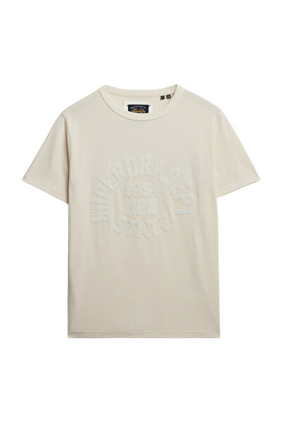 SUPERDRY İşlemeli Beyaz Kadın T-Shirt W1011702A