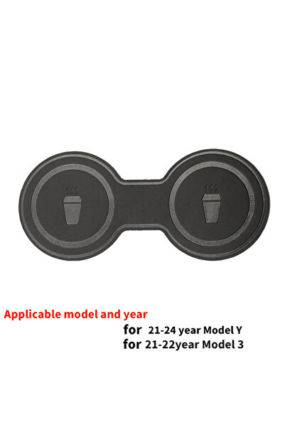 Choice1 لطراز 3 القديم. Y لسيارة تسلا موديل 3/Y، حصيرة كوب الماء المركزية، حج...