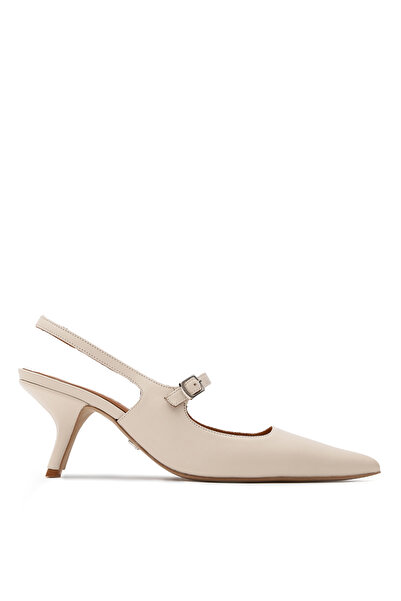 Jabotter %100 Deri Bej Kadın Stiletto LOUVRE DERİ STİLETTO