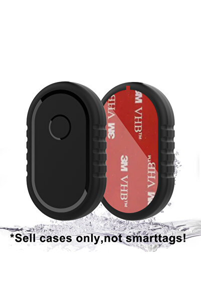 Choice black For SmartTag2 Case Silicone Holder with Adhesive Sticker For Sma...