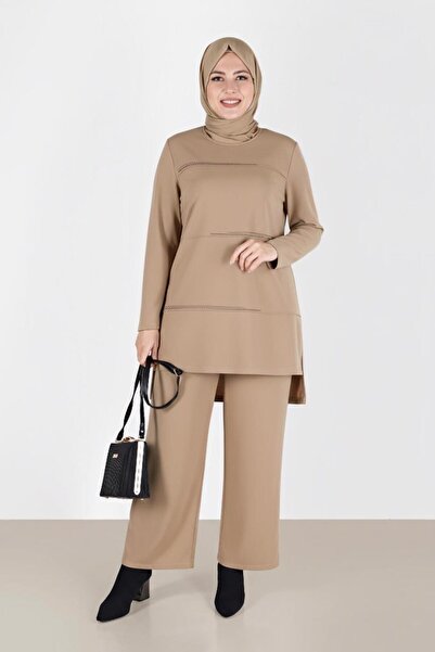 Alvina Stone-Detail Pants Suit 20185