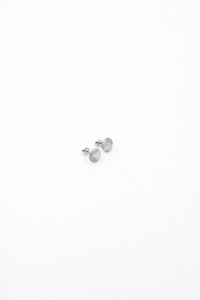 Calvin Klein Women 1 Pairs Stainless Steel Studs Earning, Silver