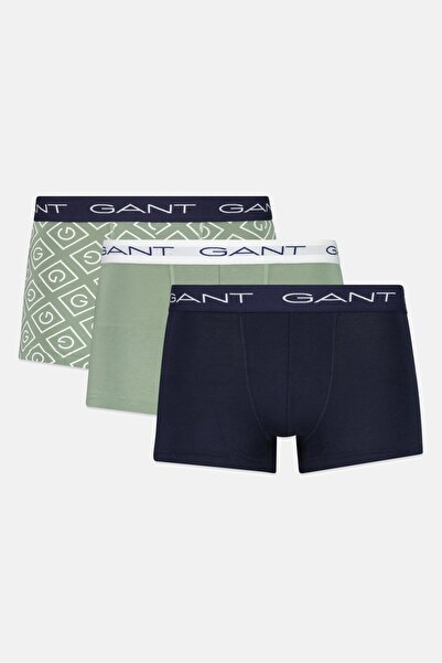 Gant Men 3 Pack Brand Logo Trunks, Multicolor
