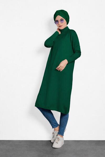 Alvina Fishing Neck Long Knitting Tunic 40022
