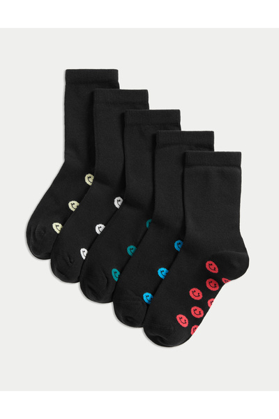 Marks & Spencer 5'li Desenli Çocuk Çorabı