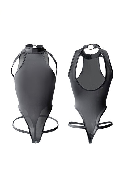 JInsh Sexy Women's Lingerie Thin Hollow Temptation Bodysuit Hot Open Crotch O...