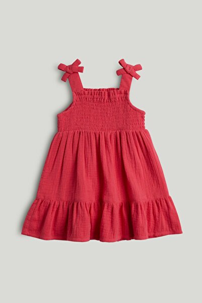 MOTHERCARE Pink Tiered Cotton Dress