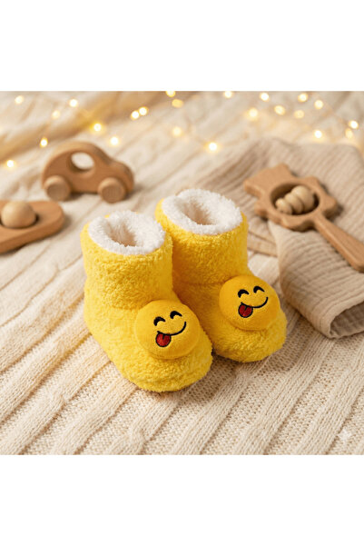 CloudStone حذاء للأطفال من الجنسين باللون الأصفر مع شكل إيموجي، مناسب للأعمار...
