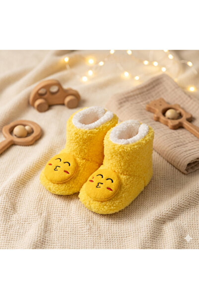 CloudStone حذاء للأطفال من الجنسين باللون الأصفر مع شكل إيموجي، مناسب للأعمار...