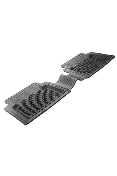 TEAMCAR Set de 3 covorașe auto spate tip tavă, cauciuc rezistent, universale