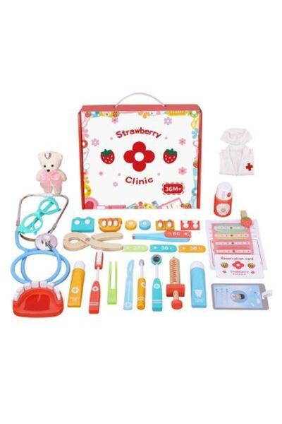Arabest مجموعة طبيب للأطفال للعب الأدوار، تأتي مع حقيبة تخزين طبية وسماعة طبية